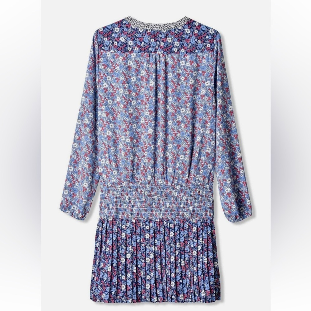 New Gap Dress Womens Floral Drop Waist Pleated Skirt Cottagecore Boho Peasant L - Picture 3 of 15